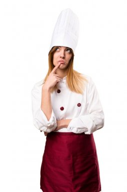 Şüpheleri güzel şef kadın