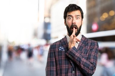 İyi giyimli adam yapma intihar jest şehir