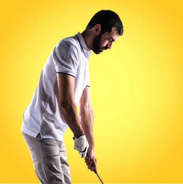 Golfspelare man — Stockfoto