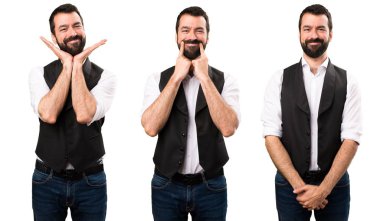 Mutlu serin adam kümesi