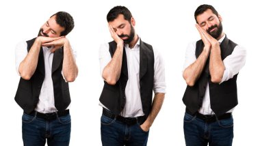 Cool adam uyku jest yapma kümesi