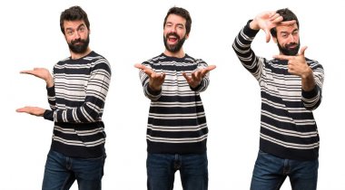 Adam kümesiyle bir şey sunmak sakal