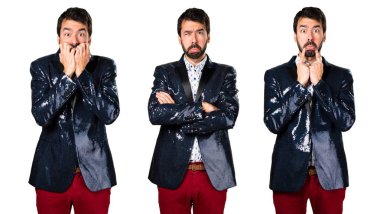 Ceket ile üzgün adam