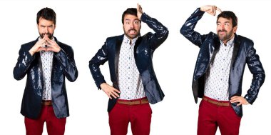 Ceket şüpheleri olan adam