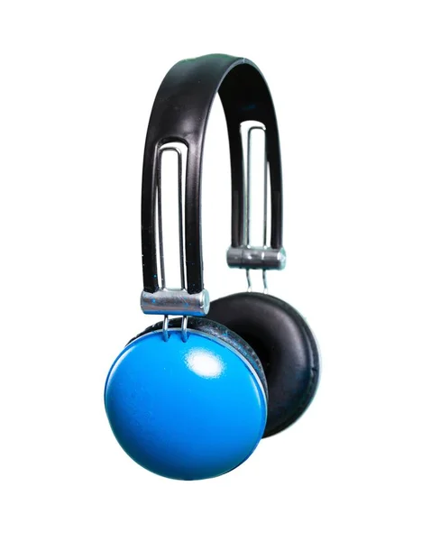 Headphones over isolated white background — Stock Photo, Image