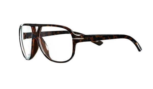 Óculos sobre fundo branco isolado — Fotografia de Stock
