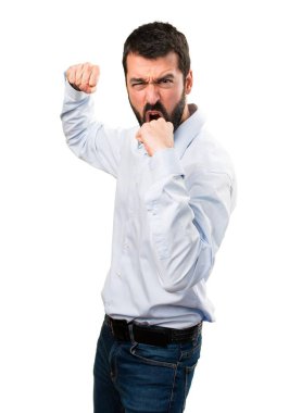 Sakal mücadele ile yakışıklı adam