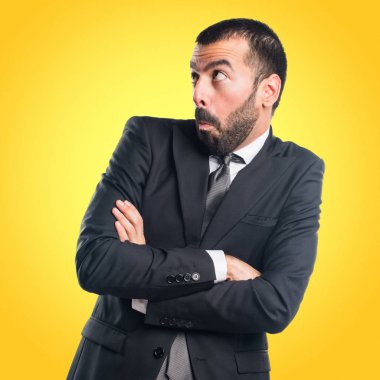 Önemsiz bir jest yapma işadamı