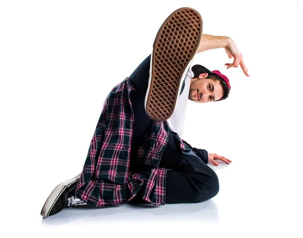 Man dancing street dance — Stock Photo, Image