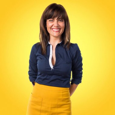 Mutlu güzel kadın. 