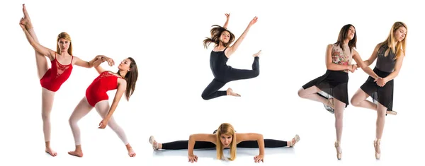 Duas meninas dançando balé — Fotografia de Stock