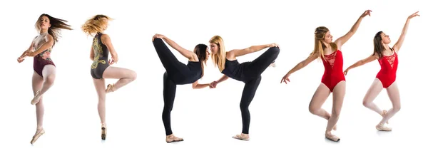 Dvě dívky tančí balet — Stock fotografie