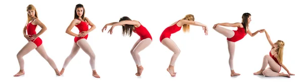 Δύο κορίτσια χορό μπαλέτου — Φωτογραφία Αρχείου