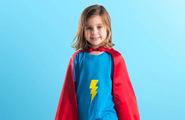 Girl dressed like superhero — Stock Photo, Image