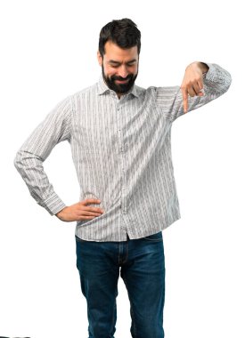 Sakal aşağıyı ile yakışıklı adam