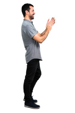 Yakışıklı adam alkış