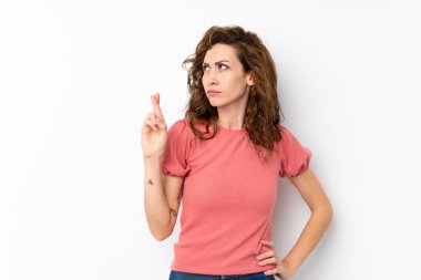 Genç ve güzel bir kadın, izole edilmiş geçmişinde şans diliyor ve en iyisini diliyor.