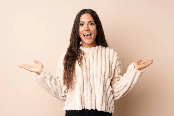 Young Woman Isolated Background Shocked Facial Expression — Stock Photo, Image