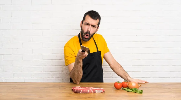 Angry Chef Cuisine — Stock Photo, Image