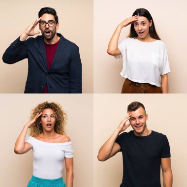 İzole edilmiş arka planda kalan bir grup insan bir şeyin farkına vardı ve çözüme ulaşmaya çalışıyor.