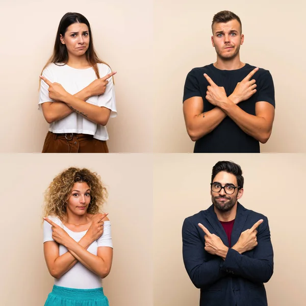 İzole edilmiş arka planda kalan bir grup insanın şüpheleri var.