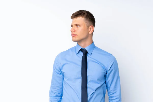 Young Handsome Businessman Looking Side — Stock Photo, Image