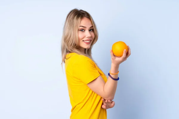 배경에 주황색을 러시아 — 스톡 사진
