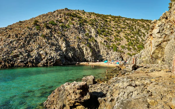 Cala Domestica Particular Praia Sardenha Penhasco Fechado Buggerru Sardenha Itália — Fotografia de Stock