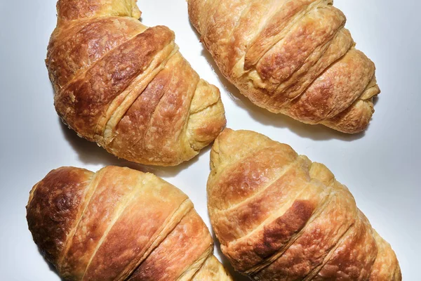 Tökéletes Házi Készítésű Francia Croissant Tésztától Főzésig — Stock Fotó