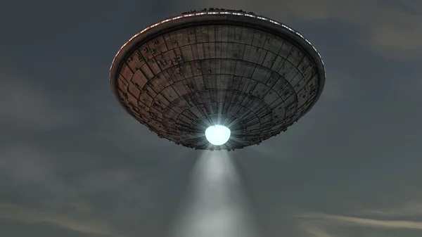 Futuristic spaceship UFO — Stock Photo, Image
