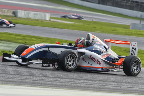 Driver Michael Benyahia.  Championnat de France F4 — Stockfoto