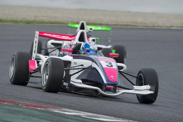 Řidič Casper mlíčí v Championnat de France F4 — Stock fotografie