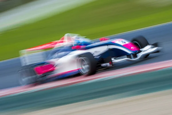 に向けて Championnat フランス f4 ドライバー キャスパー卵 — ストック写真