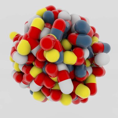 3d tıp kapsül yığını 