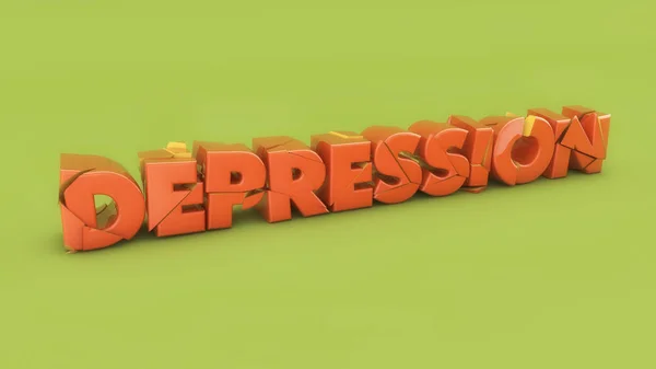 Ιατρική ένδειξη κατάθλιψης — Φωτογραφία Αρχείου