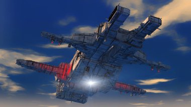 3D Ufo illüstrasyon