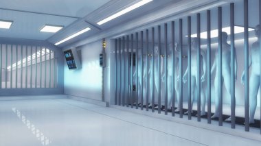 klonlar ve fütüristik Oda