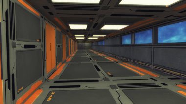 Fütüristik 3d çizim