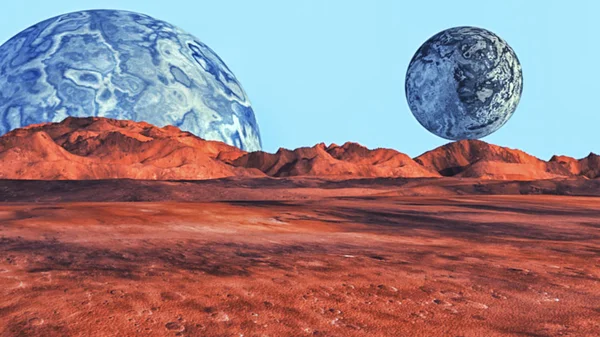 3D red Planet — Stockfoto