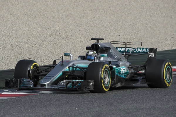 Coureur Valtteri Bottas. Team Mercedes — Stockfoto