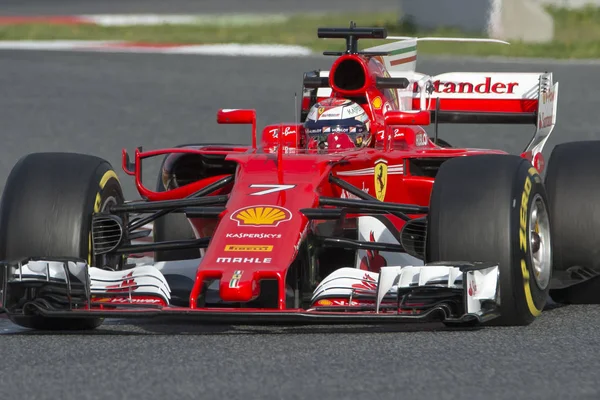 Raikkonen kierowcą. Zespół Ferrari — Zdjęcie stockowe