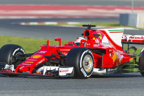 Coureur Sebastian Vettel. Team Ferrari — Stockfoto
