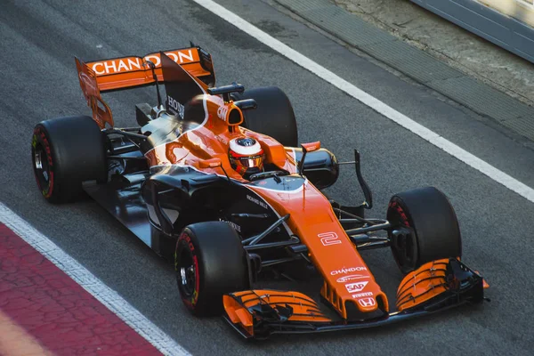 Driver Stoffel Vandoorne. Team McLaren — 图库照片