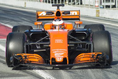 Driver Stoffel Vandoorne.  Team McLaren