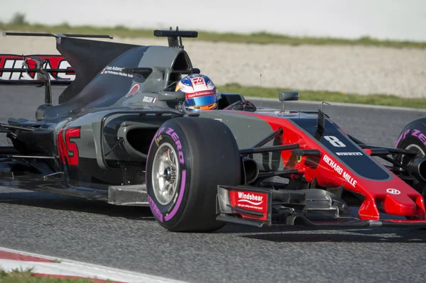 Romain Grosjean.  Team Haas — Stock fotografie