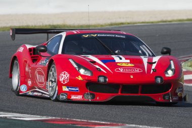 Sürücü Jean Paul Pagny. Ferrari F488 Gt3