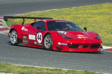 Sürücü Eric Mouez. Ferrari F458 Gt3