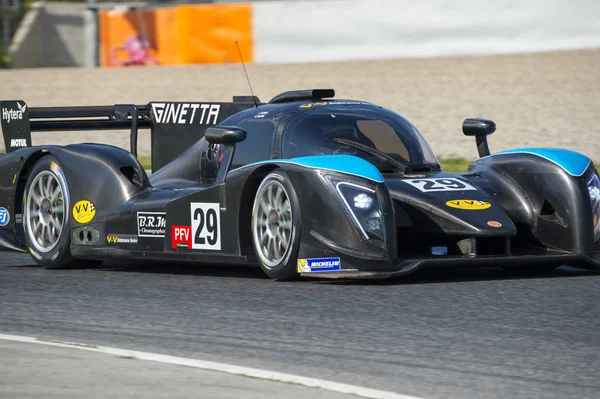 Fahrer Julien Schell. Ginetta g57 — Stockfoto