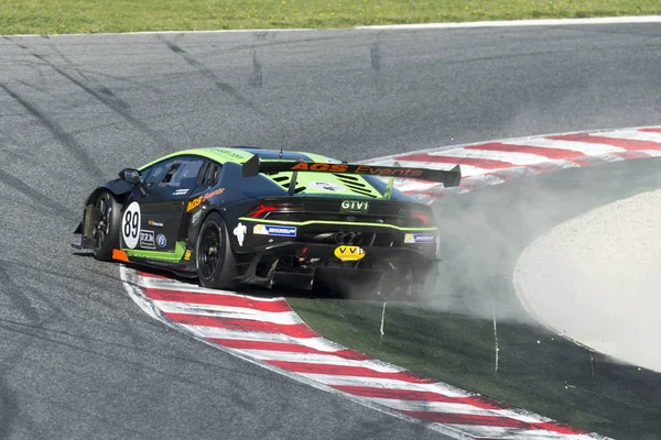 Conducteur Nicolas Gomar. Lamborghini Huracan Super Trofeo — Photo