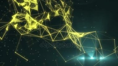 3D bağlantı, parçacıklar ve açık renkli yapısı